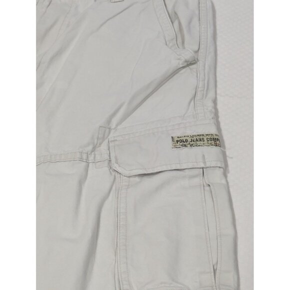Vintage Ralph Lauren Polo Jeans Co Cargo Shorts Adult 31 Khaki Men - Picture 2 of 7